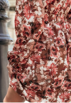 Kwiecista Kleid Art Of Blooms Schokoladenbraun