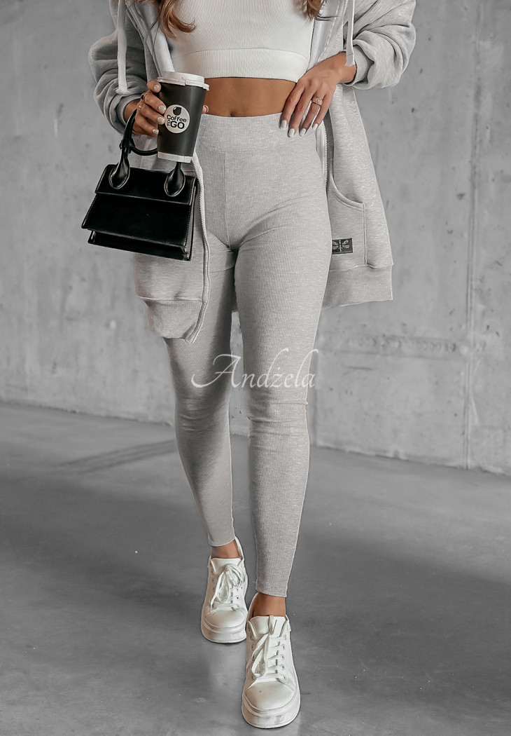 Ribbed leggings Siempre grey melange II