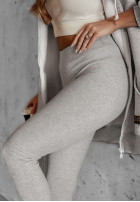 Prążkowane Leggings Siempre in beige Melange