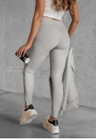 Prążkowane Leggings Siempre in beige Melange