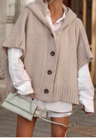 Rozpinany Cardigan oversize Miracle Happens Beige