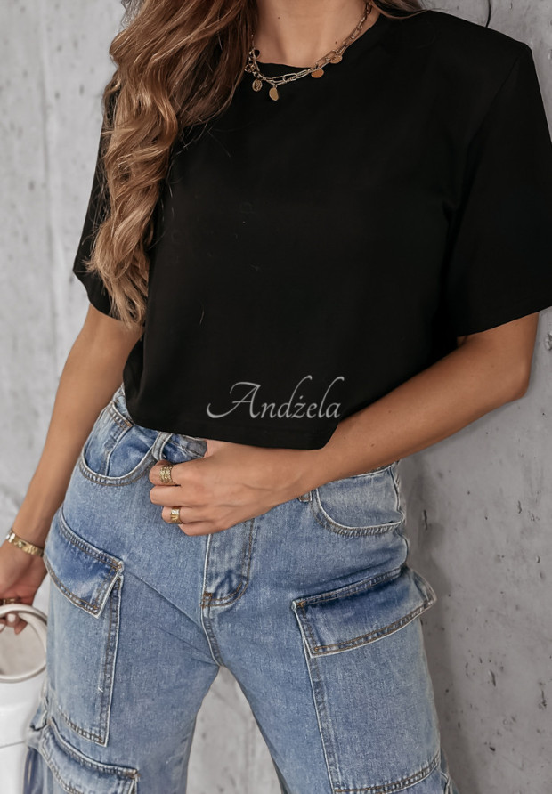 Kurzes T-Shirt Chicky-Chick Schwarz
