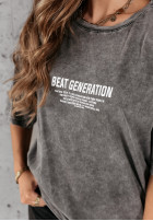 T-Shirt z nadrukiem Beat Generation Grau