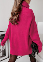 Pullover z golfem Mavi Fuchsia