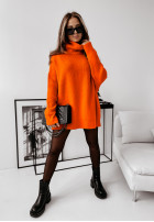 Pullover z golfem Mavi neon-orange