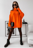 Pullover z golfem Mavi neon-orange