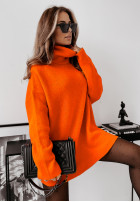 Pullover z golfem Mavi neon-orange