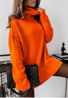 Pullover z golfem Mavi neon-orange