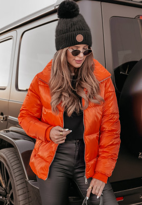 Kurze Steppjacke From The North Orange