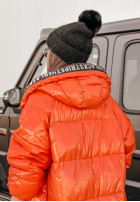 Pikowana Jacke z kapturem Stripe The Black Orange