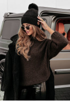 Pullover oversize Manville Schokoladenbraun