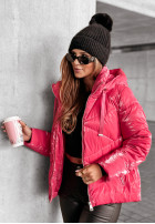 Pikowana Jacke z kapturem Too Cold Rosa