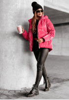 Pikowana Jacke z kapturem Too Cold Rosa