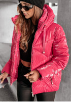 Pikowana Jacke z kapturem Too Cold Rosa