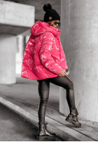 Pikowana Jacke z kapturem Too Cold Rosa