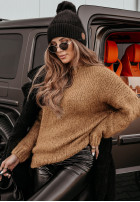 Jumper oversize Manville in camel
