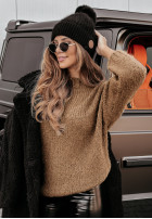 Jumper oversize Manville in camel