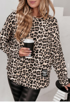 Bluse oversize Twyla w panterkę