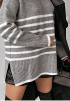 Pullover oversize w paski Dashwood Grau