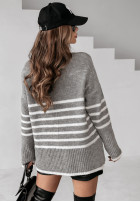 Pullover oversize w paski Dashwood Grau