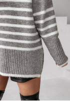 Pullover oversize w paski Dashwood Grau