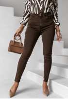 Trousers in jeans skinny Kendriss in chocolate