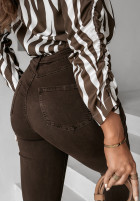 Trousers in jeans skinny Kendriss in chocolate