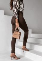 Trousers in jeans skinny Kendriss in chocolate