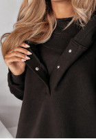 Set 3in1 Leggings, Top i Sweatshirt Super Fit  in black