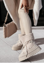 Schuhe śniegowce z kożuszkiem Coldest Winter Beige