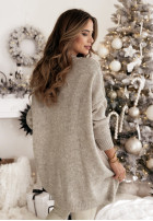 Kleid Pullover Waiting For Snow Beige