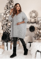 Kleid Pullover Waiting For Snow Grau