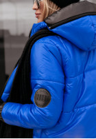 Pikowana Jacke z kapturem This Season Icon Blau