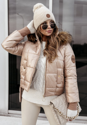 Steppjacke mit Fell Everyday Choice Camel