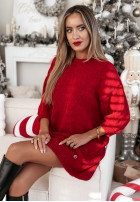 Kleid Pullover Winter On Rot