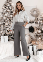 Eleganckie Hose wide leg Important Day Grau