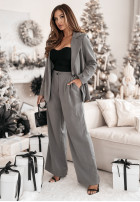 Eleganckie Hose wide leg Sydney Grau