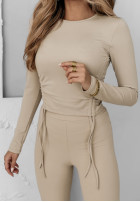 Set Bluse i Leggings All That You Need Beige