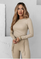 Set Bluse i Leggings All That You Need Beige