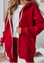 Rozpinana Sweatshirt z kapturem Siempre in red