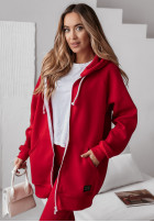 Rozpinana Sweatshirt z kapturem Siempre in red
