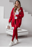 Rozpinana Sweatshirt z kapturem Siempre in red