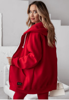 Rozpinana Sweatshirt z kapturem Siempre in red