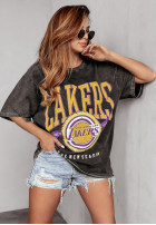 T-Shirt mit Aufdruck Lakers Grau
