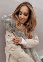 Jacke parka z futerkiem Avenue Beige