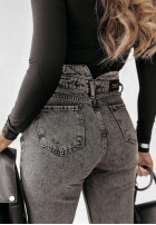 Hose Jeans z przeszyciami Clarington Grau