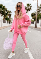 Set 3in1 Leggings, Top i Sweatshirt Super Fit in pink