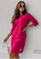 Dress Tunic z kieszeniami Stay Real in fuchsia