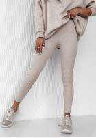 Set 3in1 Leggings, Top i Sweatshirt Super Fit in beige