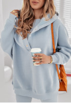 Set 3in1 Leggings, top i Sweatshirt Super Fit Blau